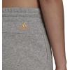 imageadidas Womens Essentials Slim 3Stripes ShortsMedium Grey HeatherHazy Orange