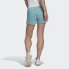 imageadidas Womens Essentials Slim 3Stripes ShortsMint TonWhite