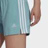 imageadidas Womens Essentials Slim 3Stripes ShortsMint TonWhite