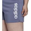 imageadidas Womens Essentials Slim 3Stripes ShortsOrbit VioletWhite