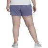 imageadidas Womens Essentials Slim 3Stripes ShortsOrbit VioletWhite