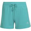 imageadidas Womens Essentials Slim 3Stripes ShortsSemi Mint RushWhite