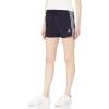 imageadidas Womens Essentials Slim 3Stripes ShortsInkWhite