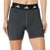 imageadidas Womens Techfit 3 Inch Short TightsDark Grey HeatherBlack