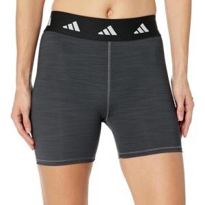 imageadidas Womens Techfit 3 Inch Short TightsDark GreyBlack