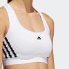 imageadidas Womens Training Medium Support 3 Stripes BraWhiteCore Black