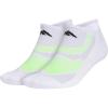 imageadidas UnisexAdult Superlite Performance Tabbed No Show Socks 2pairWhiteGreen SparkBliss Lilac Purple