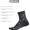 imageadidas Unisex Adult Running Midcrew Socks 1 PairBlackOnix GreySilver Reflective