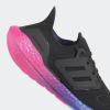 imageadidas Womens Ultraboost 22 Running ShoeBlackPinkPurple