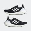 imageadidas Womens Ultraboost 22 Running ShoeBlackWhiteAlmost Lime