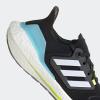 imageadidas Womens Ultraboost 22 Running ShoeCore BlackCloud WhiteSolar Yellow