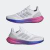 imageadidas Womens Ultraboost 22 Running ShoeWhiteGreyLucid Fuchsia