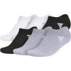 imageadidas Womens Superlite 30 No Show Athletic Socks LowProfile Fit with Targeted Padding and Arch Compression 6 PairsWhiteBlackGrey