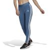 imageadidas Womens Essentials 3Stripes LeggingsAltered BlueWhite