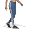 imageadidas Womens Essentials 3Stripes LeggingsAltered BlueWhite