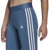 imageadidas Womens Essentials 3Stripes LeggingsAltered BlueWhite