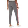 imageadidas Womens Essentials 3Stripes LeggingsDark Grey HeatherSemi Turbo