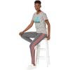 imageadidas Womens Essentials 3Stripes LeggingsDark Grey HeatherSemi Turbo