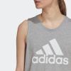 imageadidas Womens Essentials Big Logo Tank TopMedium Grey HeatherWhite