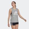 imageadidas Womens Essentials Big Logo Tank TopMedium Grey HeatherWhite