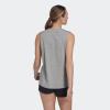 imageadidas Womens Essentials Big Logo Tank TopMedium Grey HeatherWhite