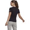 imageadidas Womens Loungewear Essentials Slim Logo TeeBlackWhite