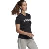 imageadidas Womens Loungewear Essentials Slim Logo TeeBlackWhite