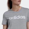 imageadidas Womens Loungewear Essentials Slim Logo TeeMedium Grey HeatherWhite