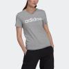 imageadidas Womens Loungewear Essentials Slim Logo TeeMedium Grey HeatherWhite