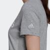 imageadidas Womens Loungewear Essentials Slim Logo TeeMedium Grey HeatherWhite