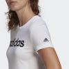 imageadidas Womens Loungewear Essentials Slim Logo TeeWhiteBlack