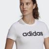 imageadidas Womens Loungewear Essentials Slim Logo TeeWhiteBlack