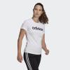 imageadidas Womens Loungewear Essentials Slim Logo TeeWhiteBlack