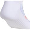 imageadidas Womens Superlite Performance Tabbed No Show Running Socks With Achilles Protection 2pairWhiteBlue DawnCoral Fusion Pink