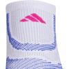 imageadidas Womens Superlite Performance Tabbed No Show Running Socks With Achilles Protection 2pairWhiteLucid BlueLucid Fuchsia Pink