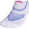 imageadidas Womens Superlite Performance Tabbed No Show Running Socks With Achilles Protection 2pairWhiteLucid BlueLucid Fuchsia Pink