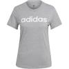 imageadidas Womens Loungewear Essentials Slim Logo TeeMedium Grey HeatherWhite