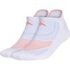 imageadidas Womens Superlite Performance Tabbed No Show Running Socks With Achilles Protection 2pairWhiteBlue DawnCoral Fusion Pink