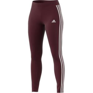 imageadidas Womens Essentials 3Stripes LeggingsCollegiate BurgundyWhite