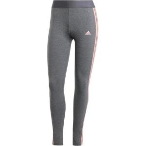 imageadidas Womens Essentials 3Stripes LeggingsDark Grey Heather