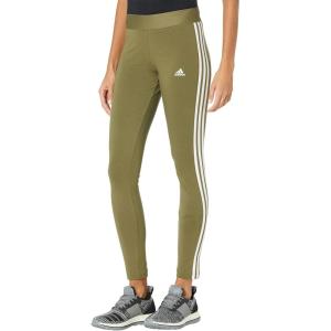 imageadidas Womens Essentials 3Stripes LeggingsFocus OliveWhite