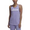 imageadidas Womens Loungewear Essentials Loose Logo Tank TopLight PurpleWhite