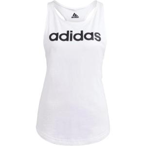 imageadidas Womens Loungewear Essentials Loose Logo Tank TopWhiteBlack