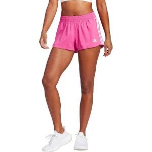imageadidas Womens Pacer 3stripes Woven ShortsLucid FuchsiaWhite