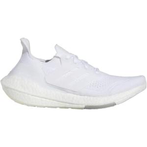 imageadidas Womens Ultraboost 21 Running ShoeWhiteWhiteGrey