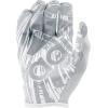 imageadidas Adizero 12 Adult Football Receiver GlovesGrayWhite