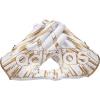 imageadidas Adizero 12 Adult Football Receiver GlovesWhiteMetallic Gold