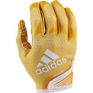 imageadidas Adizero 12 Adult Football Receiver GlovesGoldWhite