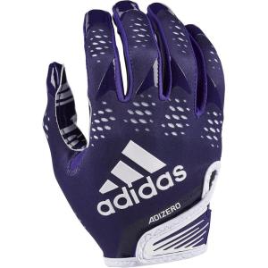 imageadidas Adizero 12 Adult Football Receiver GlovesPurpleWhite