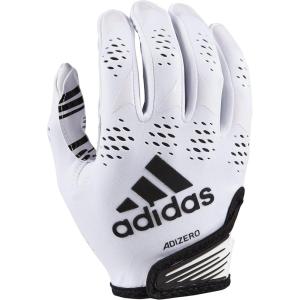 imageadidas Adizero 12 Adult Football Receiver GlovesWhiteBlack